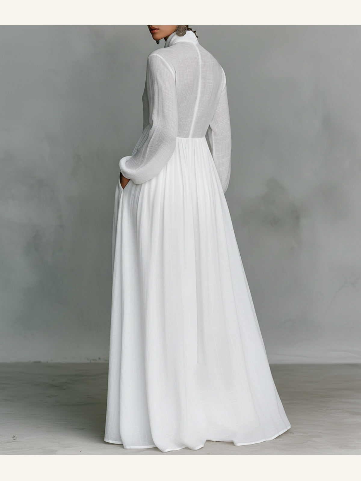 Victoria | Elegant maxi-skjortekjole