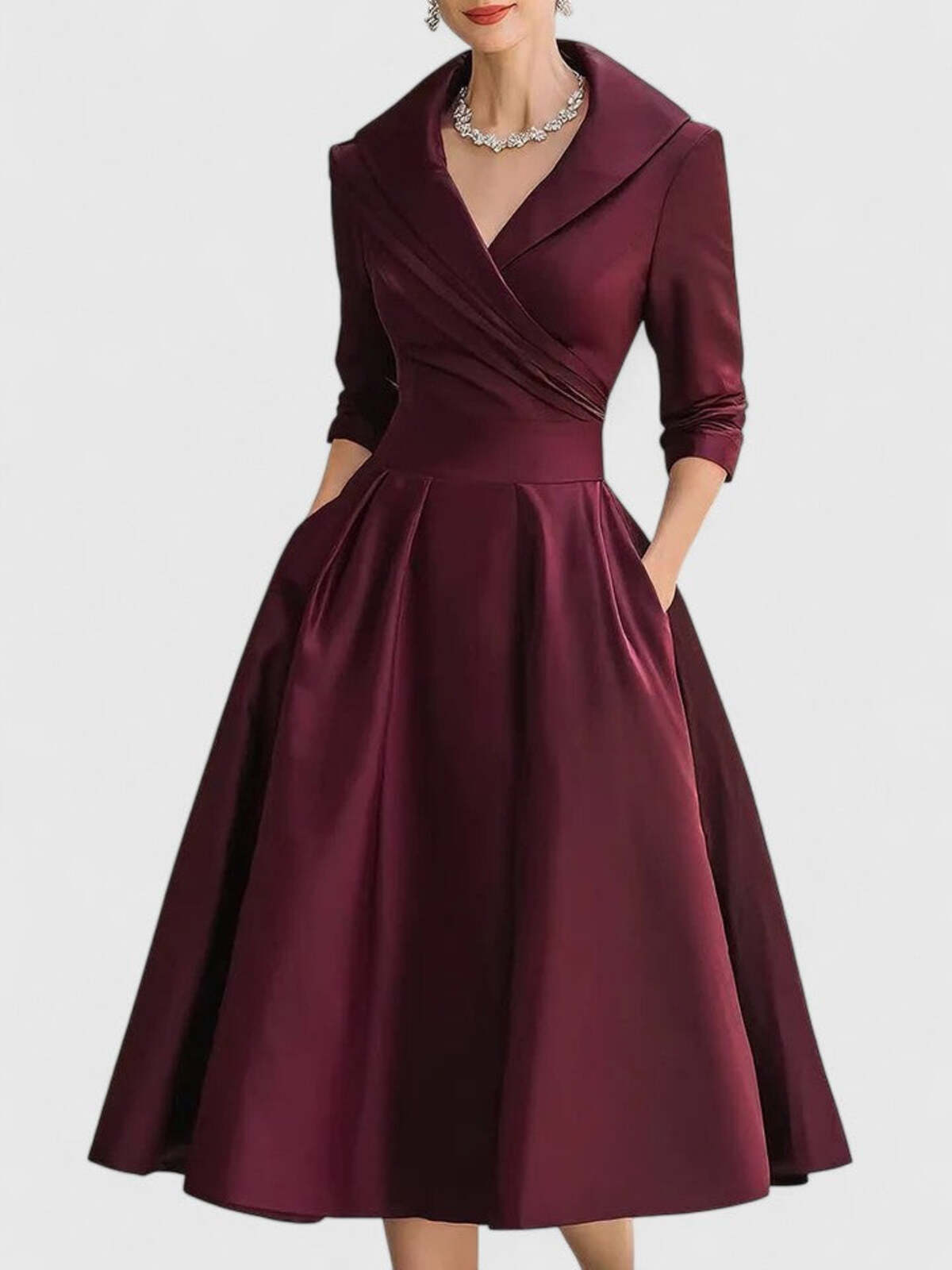 Penelope | Elegant A-formet midikjole