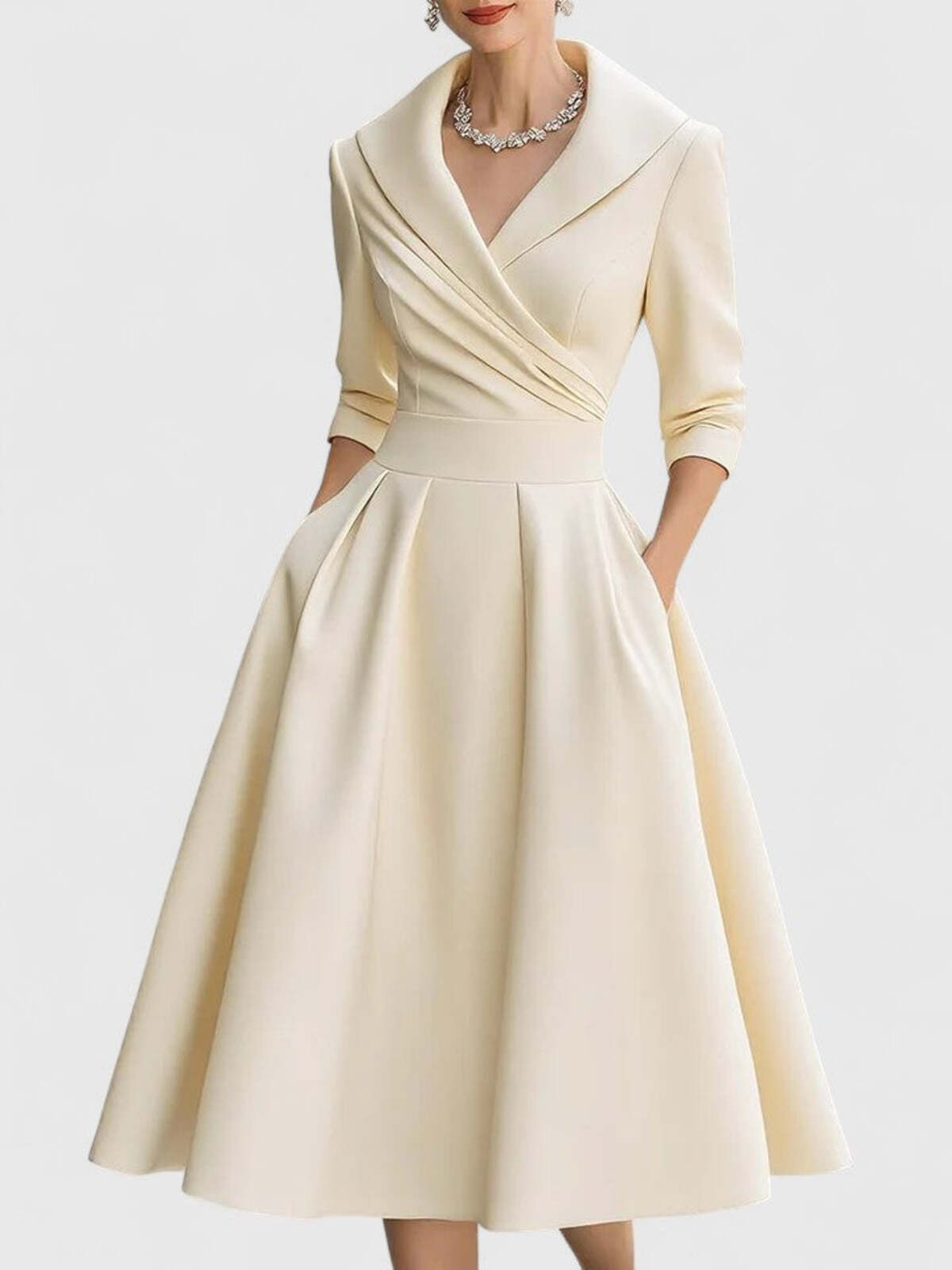 Penelope | Elegant A-formet midikjole