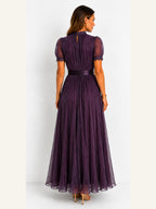 Violette | Plisseret maxikjole i tyl